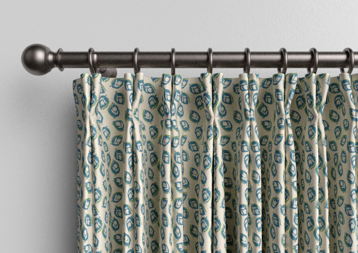 Land & Shore Seedling, Teal - Made to Measure Curtains - Image 10